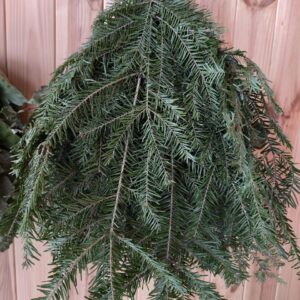 Банний віник з Карпатської ялиці