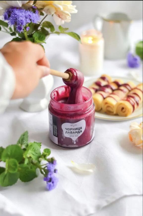Крем-мед Чорниця-лаванда