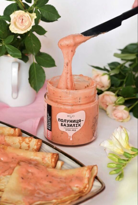 Крем-мед Полуниця-базилік
