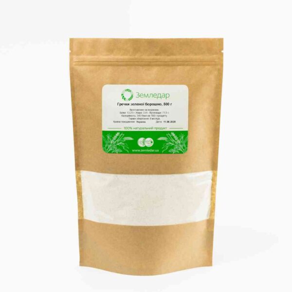 Гречки зеленої жорнове борошно
