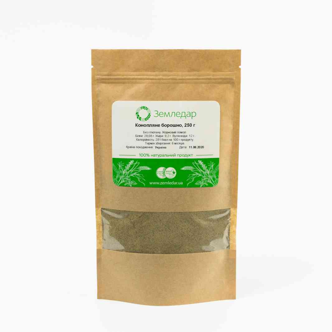 Конопляне жорнове борошно