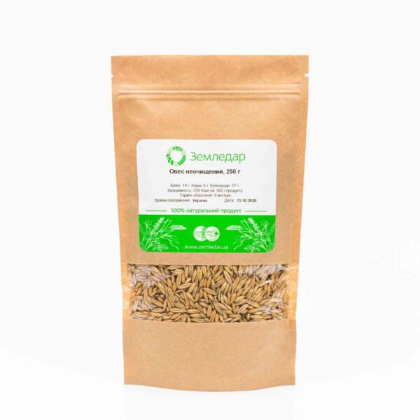 Овес у лушпинні (неочищений)