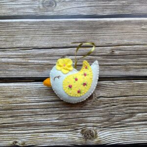 Іграшка-прикраса "Біла пташка"