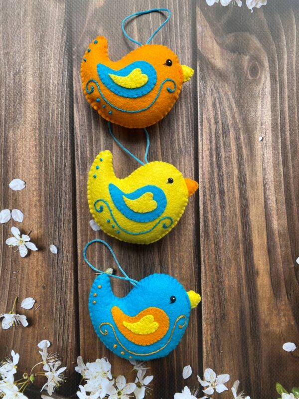 Іграшки-прикраси "Яскраві пташки", 1шт