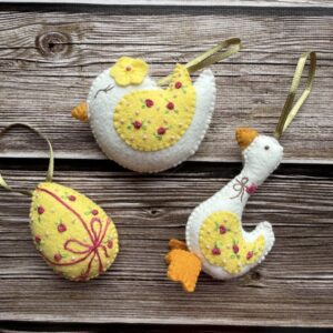 Іграшка-прикраса "Жовте яйце"